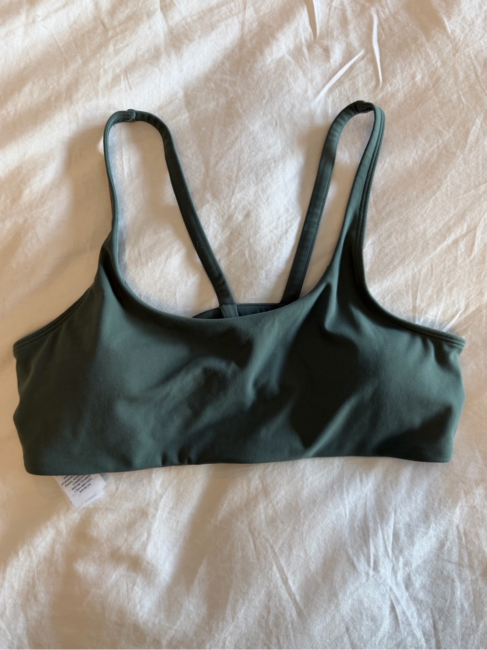 Vuori Olive Green Scoop Sports Bra
